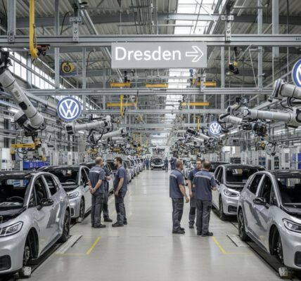 Volkswagen stoppt Autoproduktion in Dresden